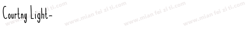 Courtny Light字体转换